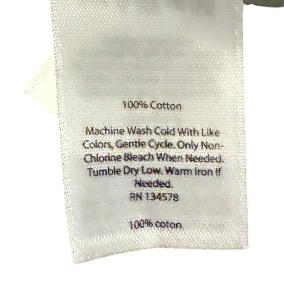 Vineyard Vines Women’s swim coverup aqua gray chevron embroidery tassel Size M - Picture 5 of 7